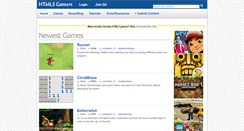 Desktop Screenshot of html5gamers.com