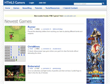 Tablet Screenshot of html5gamers.com